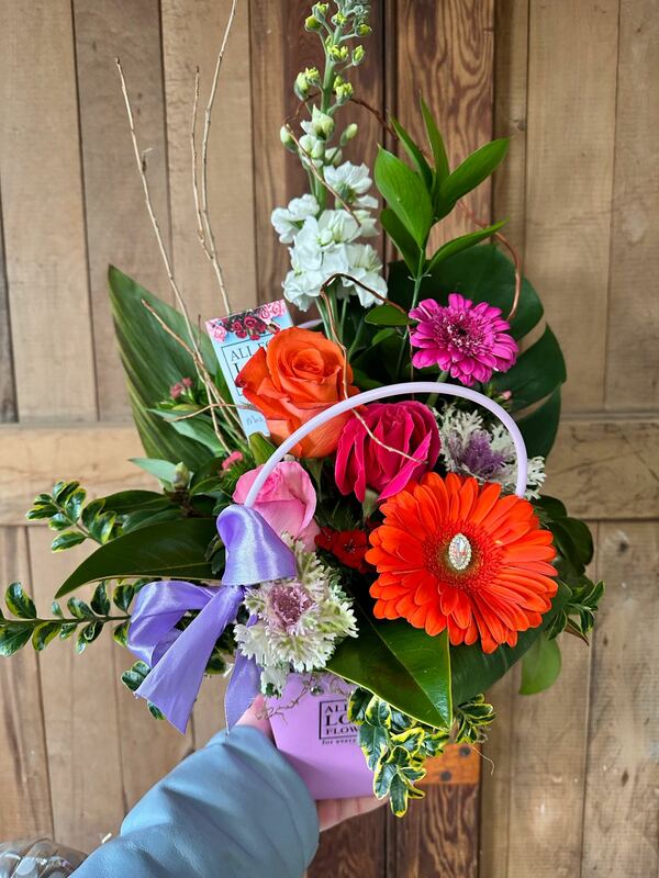 Flowers delivered to customer