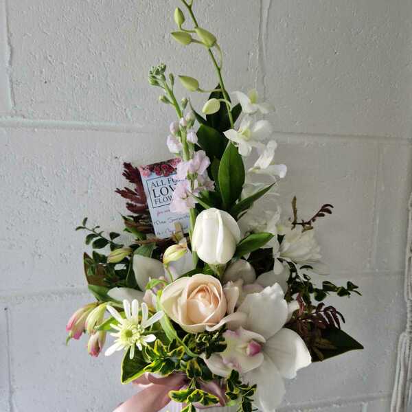 Flowers delivered to customer