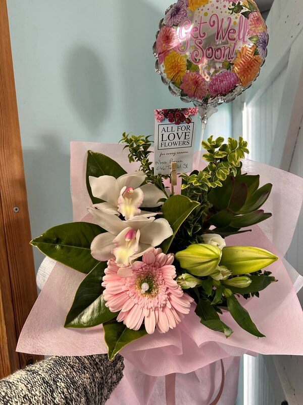 Flowers delivered to customer