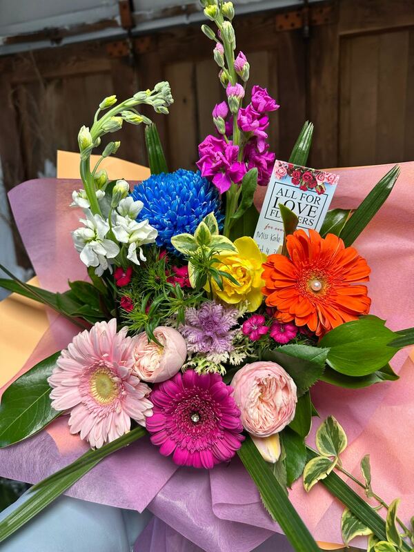 Flowers delivered to customer