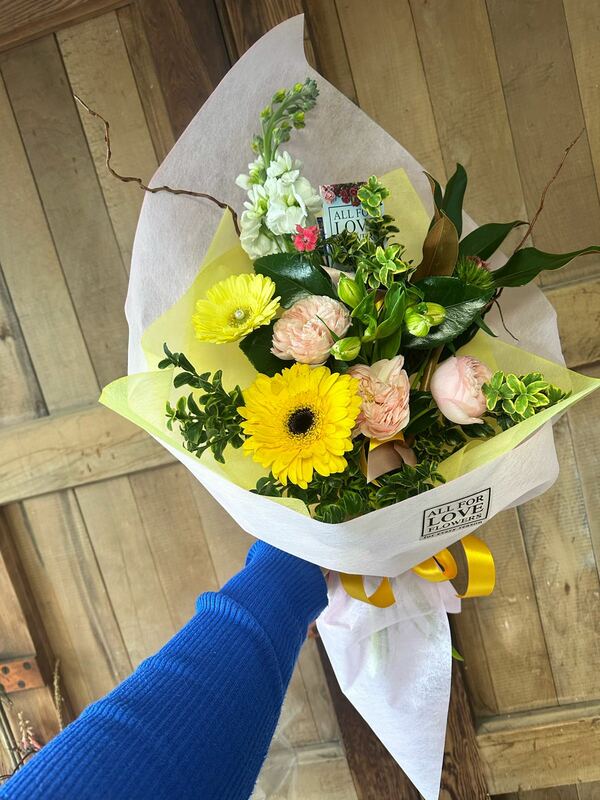 Flowers delivered to customer