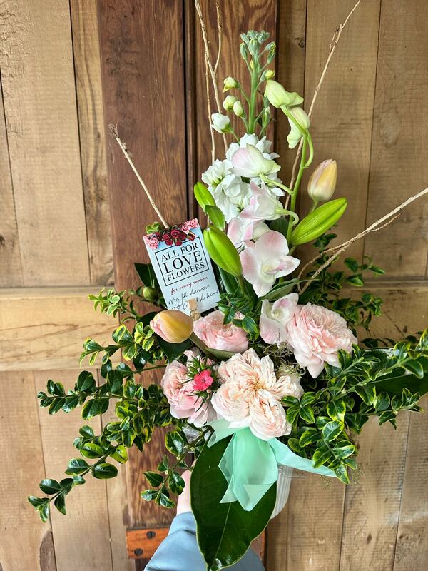 Flowers delivered to customer