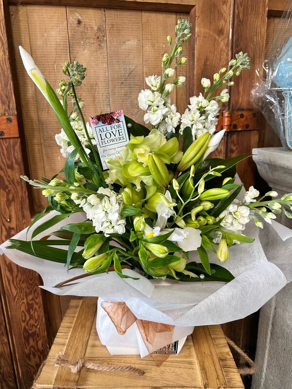 Flowers delivered to customer