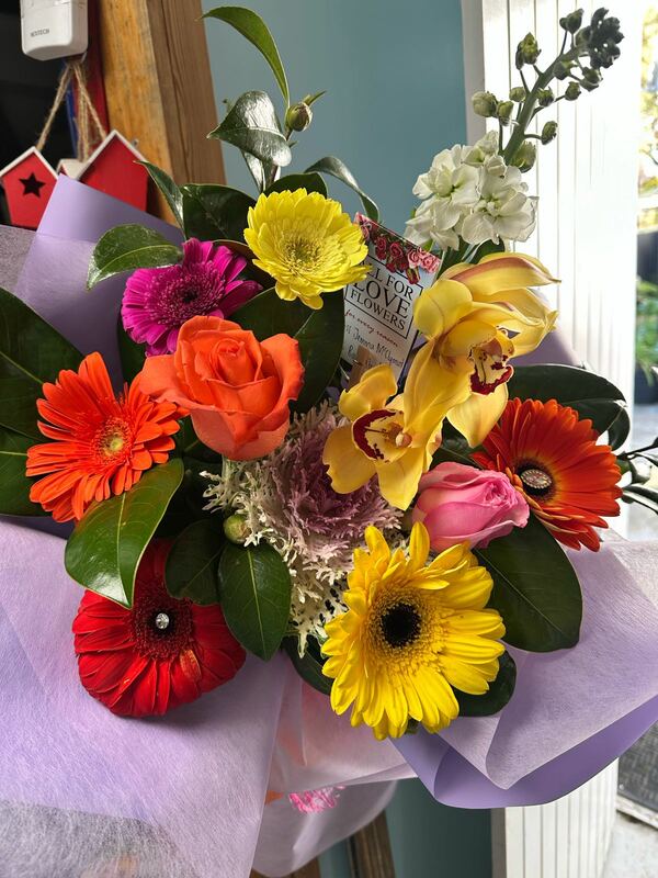 Flowers delivered to customer