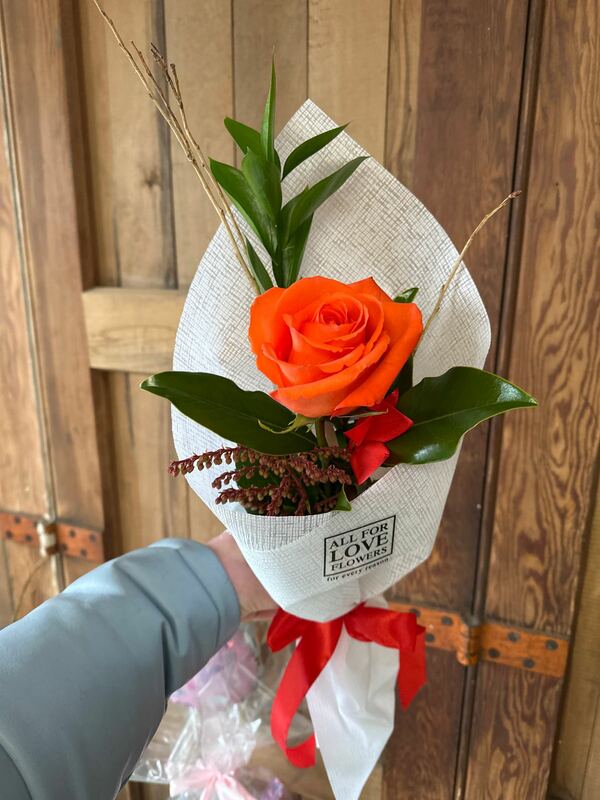 Flowers delivered to customer