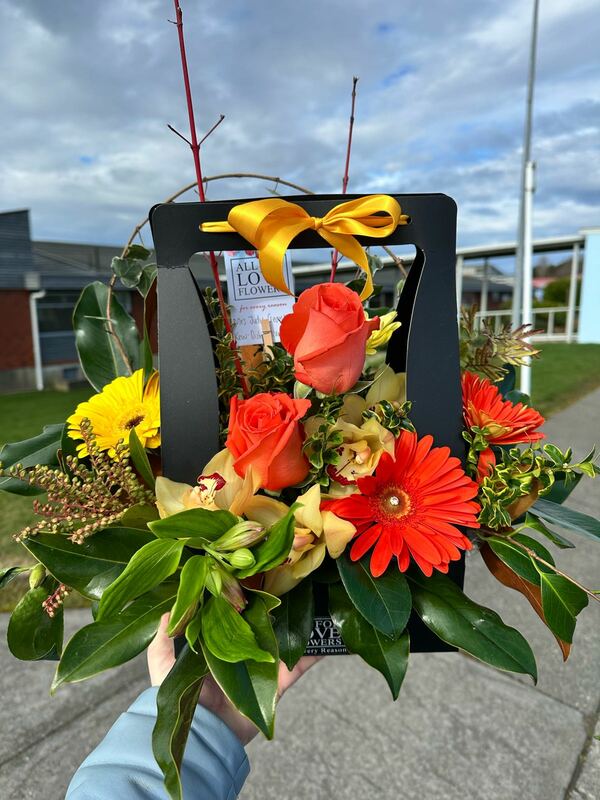 Flowers delivered to customer