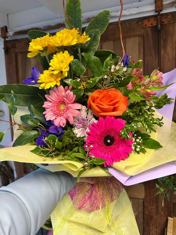 Flowers delivered to customer