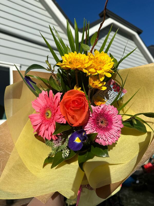 Flowers delivered to customer