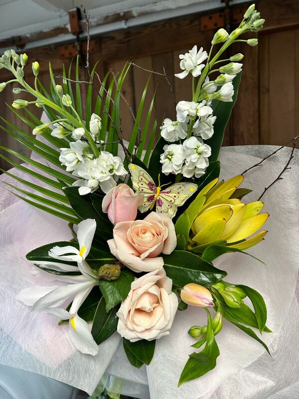 Flowers delivered to customer