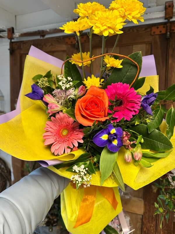 Flowers delivered to customer