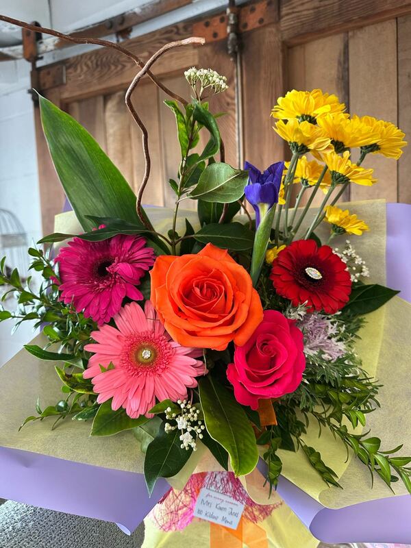 Flowers delivered to customer