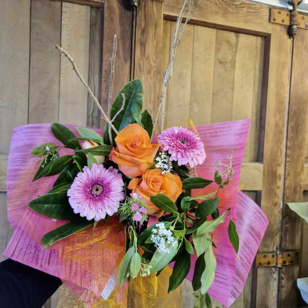 Flowers delivered to customer
