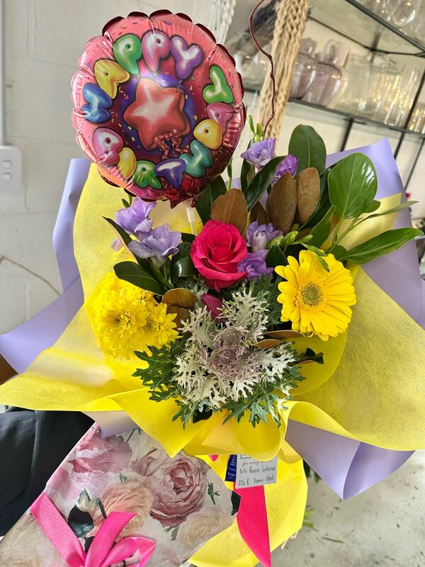 Flowers delivered to customer