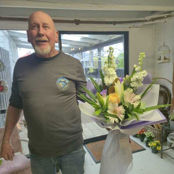 Flowers delivered to customer