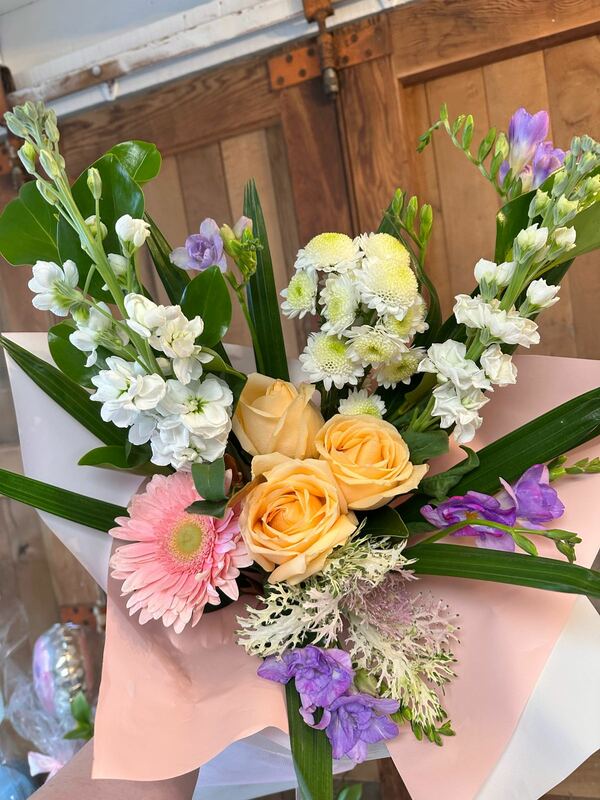 Flowers delivered to customer