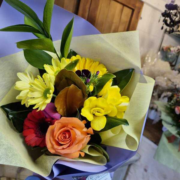 Flowers delivered to customer