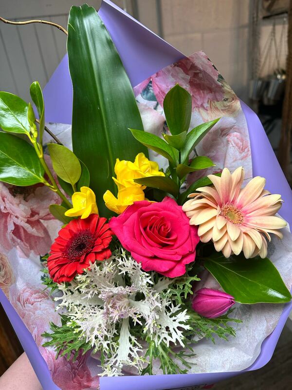 Flowers delivered to customer