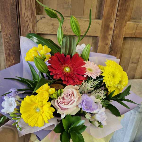 Flowers delivered to customer