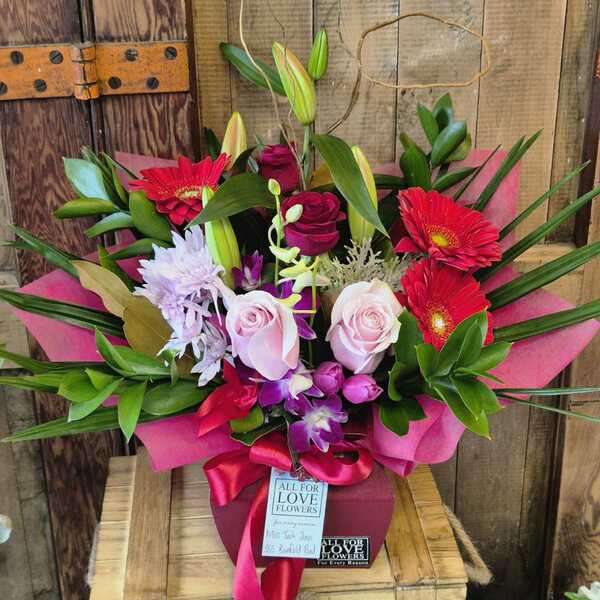 Flowers delivered to customer