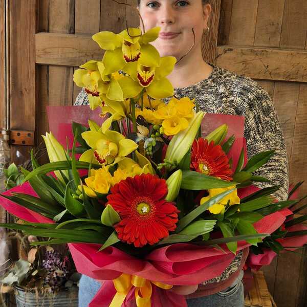 Flowers delivered to customer