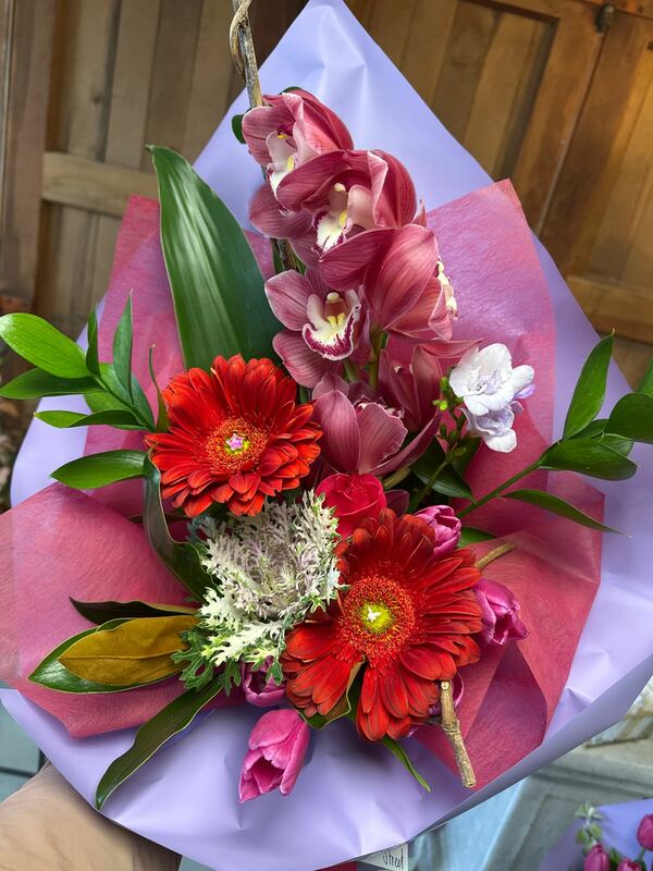 Flowers delivered to customer