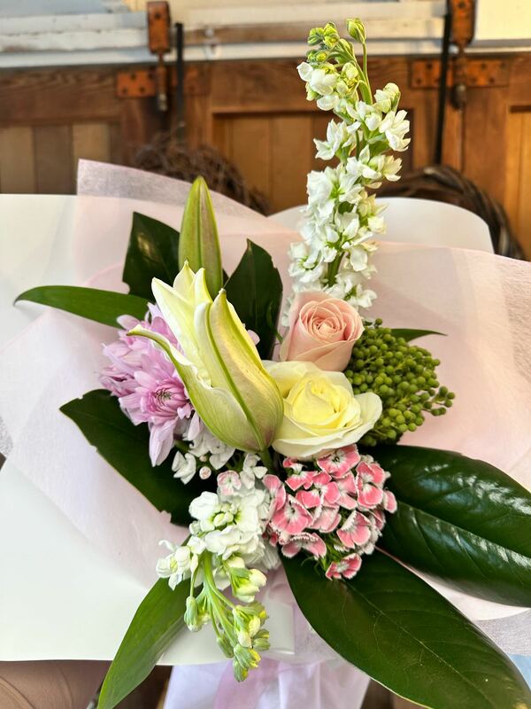Flowers delivered to customer