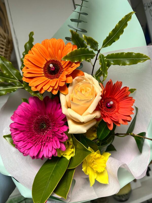 Flowers delivered to customer
