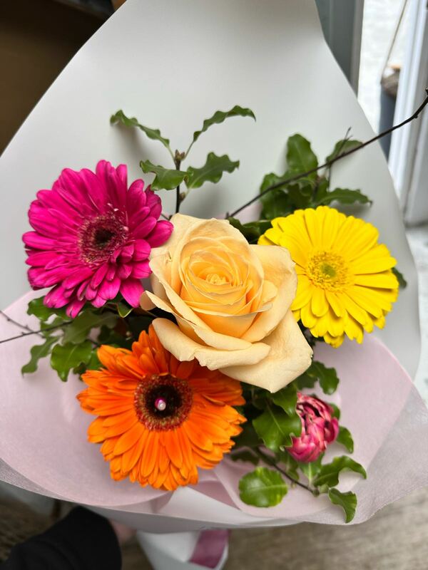 Flowers delivered to customer