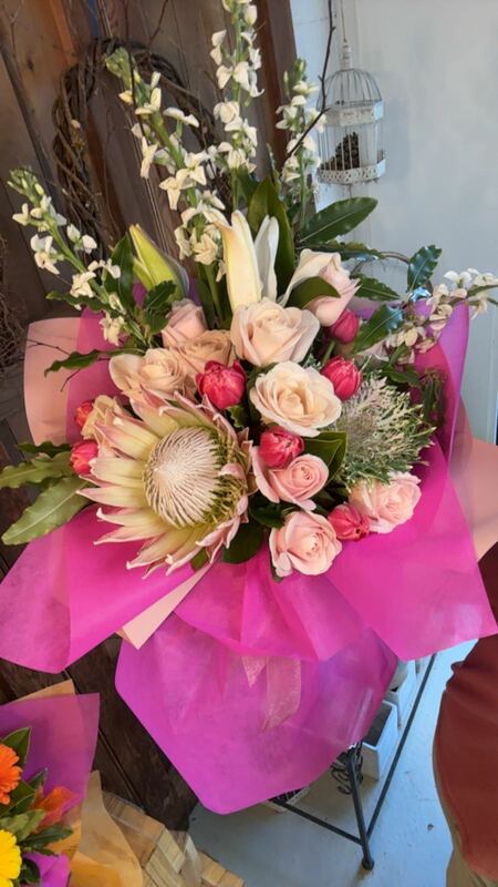 Flowers delivered to customer