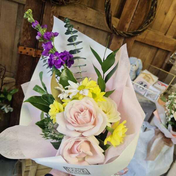 Flowers delivered to customer