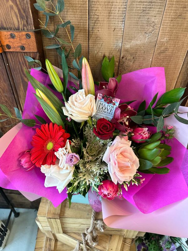Flowers delivered to customer