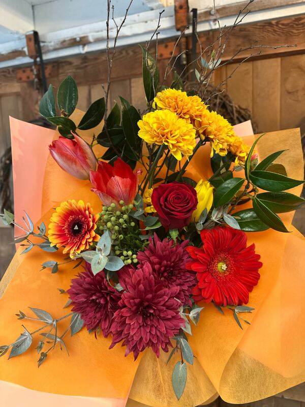Flowers delivered to customer