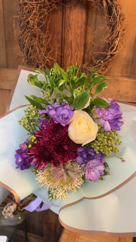 Flowers delivered to customer
