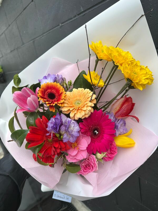 Flowers delivered to customer