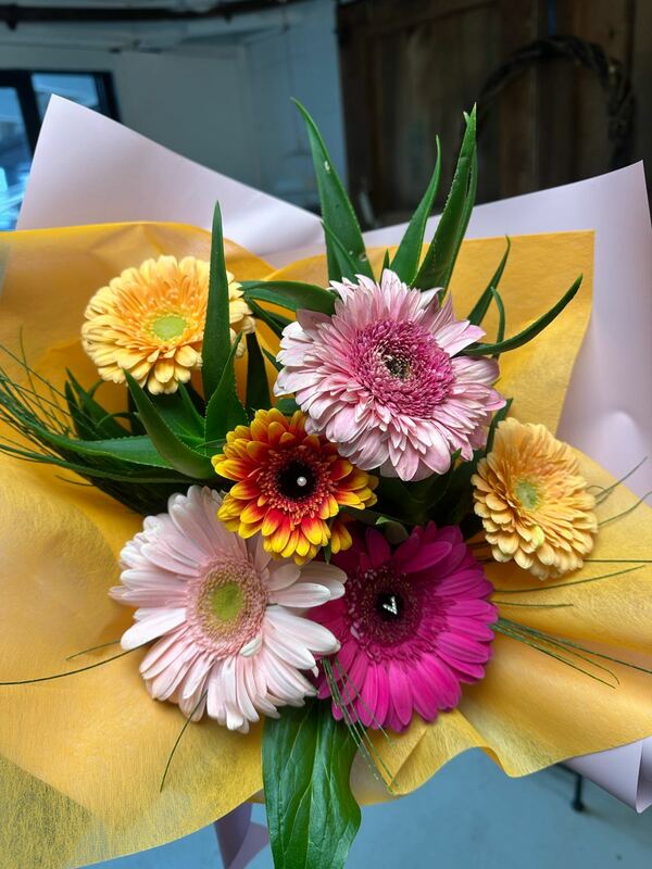 Flowers delivered to customer