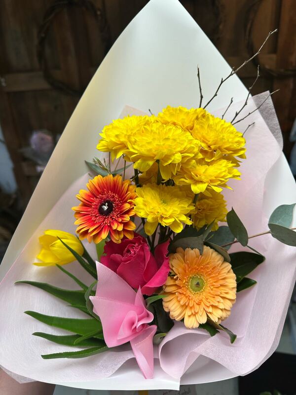 Flowers delivered to customer