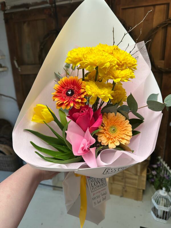 Flowers delivered to customer