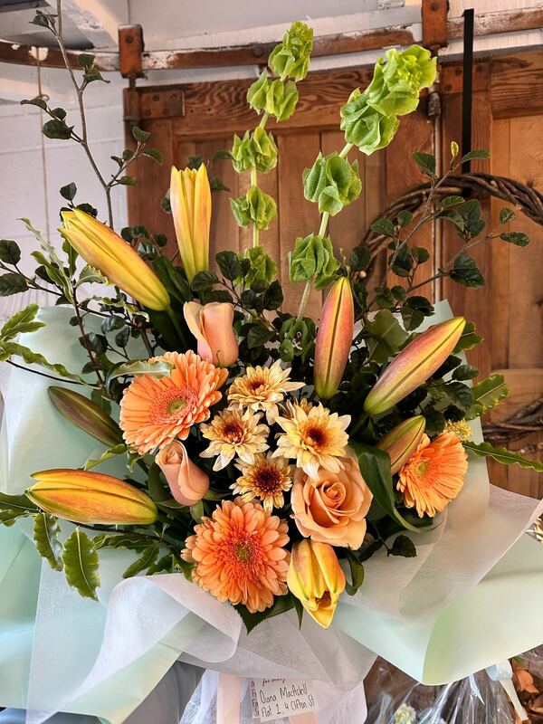Flowers delivered to customer