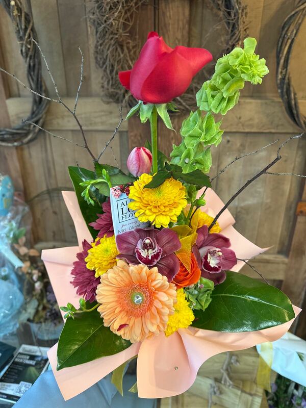 Flowers delivered to customer