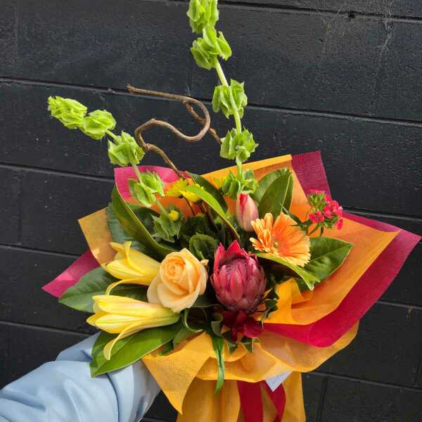 Flowers delivered to customer