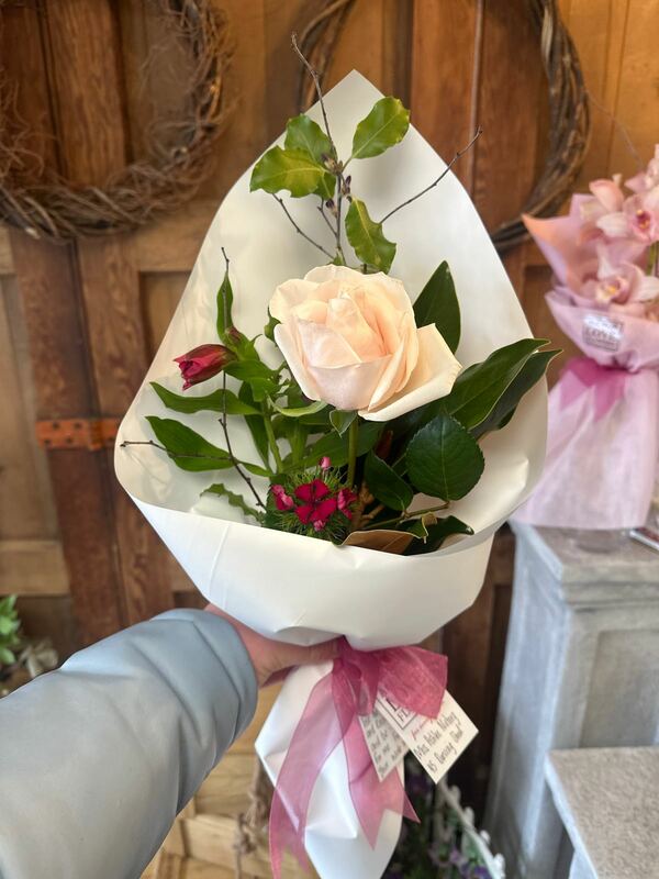 Flowers delivered to customer