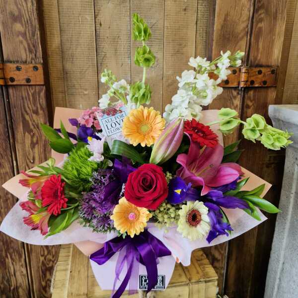 Flowers delivered to customer