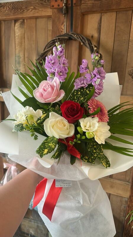 Flowers delivered to customer