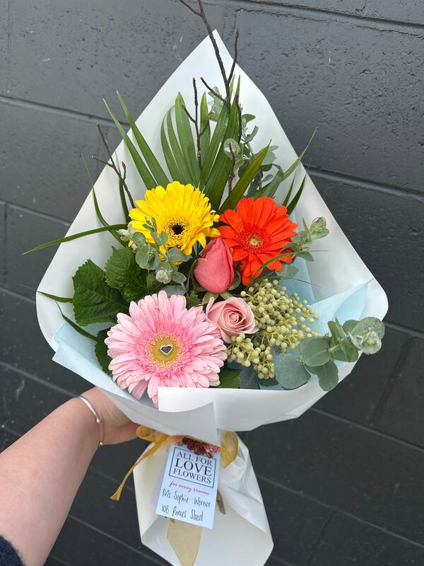 Flowers delivered to customer