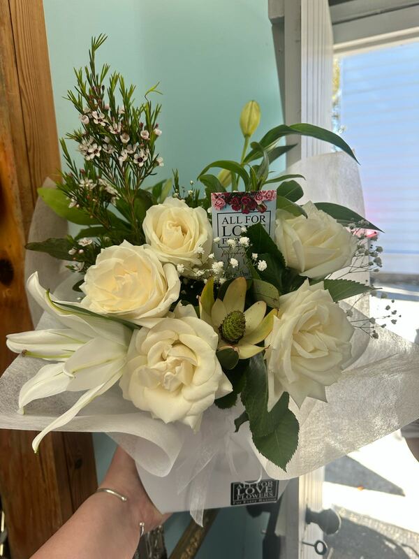 Flowers delivered to customer