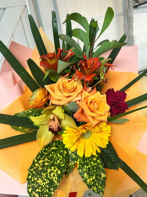 Flowers delivered to customer