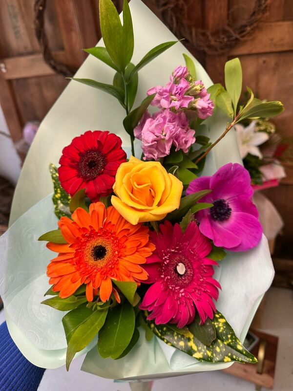 Flowers delivered to customer
