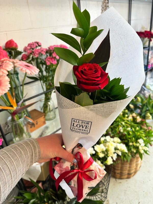 Flowers delivered to customer