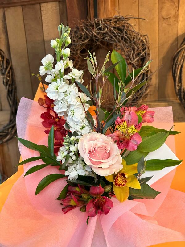 Flowers delivered to customer