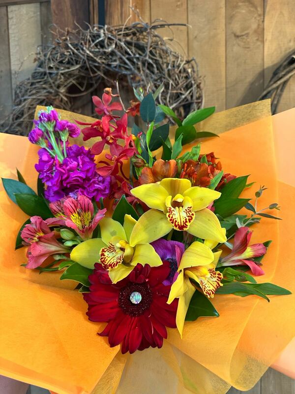 Flowers delivered to customer